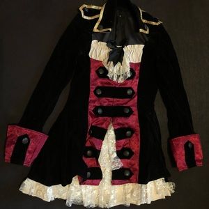 Pirate Halloween costume, velvet